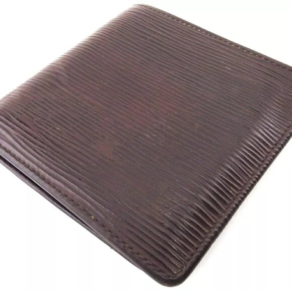 LOUIS VUITTON Bi -fold Wallet Epi Leather Authentic USED T20364 - Picture 7 of 11